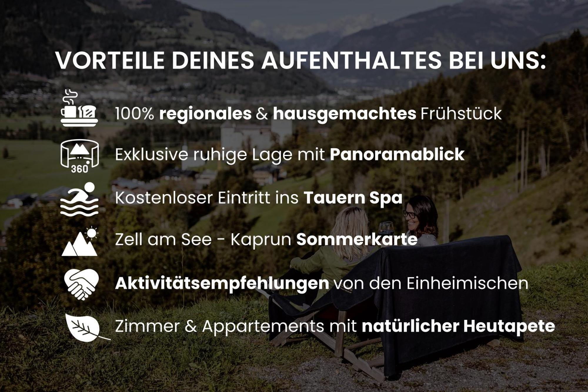 Panorama Hotel Guggenbichl - Inkl Sommerkarte, Einmaliger Eintritt Ins Tauern Spa & Bester Ausblick Ueber Kaprun Exteriör bild